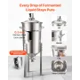 Stainless Steel Conical Fermenter, 8 Gal/30L Home Brewing Fermenation Tank, Brew Bucket Fermentor with Conical Bottom, 3 Adjusta