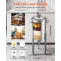 VEVOR rustfrit stål konisk gæringsbeholder, 8 Gal/30L hjemmebrygningsfermenteringstank, bryggespandfermentor med konisk bund, 3