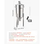 VEVOR rustfrit stål konisk gæringsbeholder, 8 Gal/30L hjemmebrygningsfermenteringstank, bryggespandfermentor med konisk bund, 3