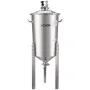 VEVOR Stainless Steel Conical Fermenter, 8 Gal/30L Home Brewing Fermenation Tank, Brew Bucket Fermentor with Conical Bottom, 3 A