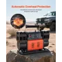 Dual-Cylinder Heavy Duty Air Compressor, 300L/min Auto-Stop Portable Tire Inflator, 12V 150PSI Offroad Air Pump with LCD Digital