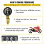 Fuel Vacuum Carburetor Synchronize Tool Kit Fuel Vacuum Carburetor Synchronizer carb sync Gauge Set with Rubber Hose
