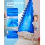 VEVOR Sensory Swing, Double-Layer Fabric Sensorys Hammock, Indoor & Outdoor Sensory Swing with 360° Swivel Hanger, O-Sling, Hold