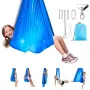 Sensory Swing, Double-Layer Fabric Sensorys Hammock, Indoor & Outdoor Sensory Swing with 360° Swivel Hanger, O-Sling, Holds up t