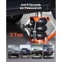 Air Jack, 3 Ton Triple Bag Air Jack, Airbag with Support Rod, Lift Up to 470 mm with Heightened Column & Adjustable Handle, 1-6 
