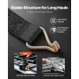 Ladder Rack Ratchet Straps, 47.6-50.8 mm Black Round Tube Mount, 38 mm Wide x 2.25 m Long Black Ladder Rack Straps with Double J