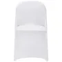 12 stk. Hvid stretch spandex stol covers, foldekøkkenstole