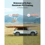 270 Degree Awning, 12.4 ㎡ Driver Side Vehicle Awning, Waterproof UV50+ Car Side Awnings with Carry Bag, All-Weather Free-Standin