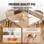 Clear Table Cover Protector, 12 "X12"/305 x 305 mm borddæksel