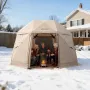 Pop up Gazebo Screen Telt, 3,6x3,6 m, 13-sidet sfærisk