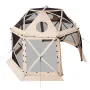 Pop up Gazebo Screen Tent, 3.6x3.6 m, 13-Sided Spherical Camping Canopy Tent with Removable Top & Carry Bag, Quick-Set & Bite-Pr