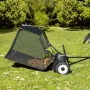 VEVOR 26,7 cm Tow Behind Lawn Feemaskine, 26 cu.ft. Stor gårdfejemaskine, justerbar fejehøjde, kraftig blad- og græsopsamling