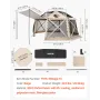 Pop up Gazebo Screen Tent, 4.57 x 4.57 m, 13-Sided Spherical Camping Canopy Tent with Removable Top & Carry Bag, Quick-Set & Bit