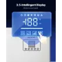 Commercial Ice Maker Machine, 181KG/24H Ice-Making Machine with 136KG Stainless Steel Storage Bin, Auto Self-Cleaning Ice Maker 