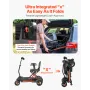 4-Wheel Electric Mobility Scooter for Adults & Seniors, Integrated Automatic Folding Mobility Scooter with Remote Control, NFC K