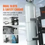 Welding Cart, 3-Tier Heavy Duty Welder Cart with 181.4kg Weight Capacity, 360° Swivel Wheels, Tank Storage Safety Chains, Rollin