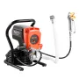 Stand Airless Paint Sprayer, 900W, 3300PSI High Pressure Airless Sprayer, Cleaning Brush, Hose, Extension Rod, Nozzles, Electric