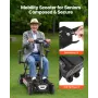 VEVOR 4-Wheel Electric Mobility Scooter for Adults & Seniors, Integrated Foldable Mobility Scooter with 15KM Long Range, All Ter