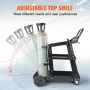 Welding Cart, 3-Tier Heavy Duty Welder Cart with 181.4kg Weight Capacity, 360° Swivel Wheels, Tank Storage Safety Chains, Rollin