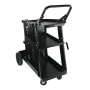 Welding Cart, 3-Tier Heavy Duty Welder Cart with 181.4kg Weight Capacity, 360° Swivel Wheels, Tank Storage Safety Chains, Rollin