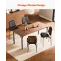 Modern Dining Room Accent Chairs Set of 4, Upholstered Leather Side Chair for Dining Tables, Space-Saving Kitchen Table Chair wi