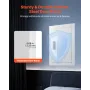 0.83 sq.ft Wall Safe, 3-Tier Hidden Wall Safe with Password, Key & Turning Knob, Q235 Cold-Rolled Steel In-Wall Box with Adjusta