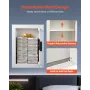 0.83 sq.ft Wall Safe, 3-Tier Hidden Wall Safe with Password, Key & Turning Knob, Q235 Cold-Rolled Steel In-Wall Box with Adjusta