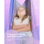 Sensory Swing, Double-Layer Fabric Sensorys Hammock, Indoor & Outdoor Sensory Swing with 360° Swivel Hanger, O-Sling, Holds up t