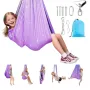 VEVOR Sensory Swing, Double-Layer Fabric Sensorys Hammock, Indoor & Outdoor Sensory Swing with 360° Swivel Hanger, O-Sling, Hold
