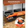 VEVOR Chicken Nesting Boxes, 4 Compartments, with Support Legs, Easy Egg Collection, Galvanized Steel and High-Strength Plastic,