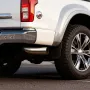 Elbow Exhaust Tip, 101.6mm Inlet, 152.4mm Outlet, 584mm Overall Length, Chrome Turn Down Exhaust Tip with Clamp for Truck/Sedan/
