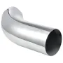 Elbow Exhaust Tip, 101.6mm Inlet, 152.4mm Outlet, 584mm Overall Length, Chrome Turn Down Exhaust Tip with Clamp for Truck/Sedan/