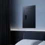 Wall Safe, 3-Tier Hidden Wall Safe with Fingerprint, Password, Key & Turning Knob, Q235 Cold-Rolled Steel In-Wall Box with Adjus