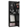 VEVOR Wall Safe, 4-Tier Hidden Wall Mounted Gun Safe with Password & Key, Q235 Cold-Rolled Steel In-Wall Box with LED Lighting, 
