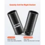 1/2 in Drive Impact Socket Set, 39 Piece, 6 Point Deep & Shallow Impact Sockets, Metric 9 to 30 mm, Cr-V Steel High Durability, 