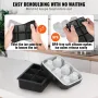 Ice Ball Maker Silicone Ice Cube Bakke med Låg 2 pakker Whisky