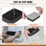 Ice Ball Maker Silicone Ice Cube Bakke med Låg 2 pakker Whisky