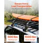 Ladder Rack Ratchet Straps, 47.6-50.8 mm Black Round Tube Mount, 38 mm Wide x 2.25 m Long Black Ladder Rack Straps with Double J
