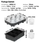 Ice Ball Maker Silicone Ice Cube Tray with Lid 2 Packs Whiskey Cocktail
