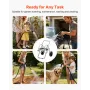 Water Hose Reel Cart, 6096/9144 cm High-Pressure Garden Hose Cart, Hoses Reel Carts with Two Wheels, Handle & Heavy-Duty Mesh St