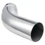 VEVOR Elbow Exhaust Tip, 127mm Inlet, 152.4mm Outlet, 584mm Overall Length, Chrome Turn Down Exhaust Tip with Clamp for Truck, S