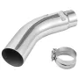Elbow Exhaust Tip, 127mm Inlet, 152.4mm Outlet, 584mm Overall Length, Chrome Turn Down Exhaust Tip with Clamp for Truck, Sedan, 