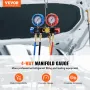 4 Way AC Gauge - AC Manifold Gauge Set til R134A R22 R12 R410A
