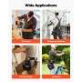 Tool Belt, 18 Pockets Professional Tool Pouch for Men, Heavy Duty Adjustable Utility Belt Detachable Work Bag for Electrician, C