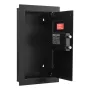 Wall Safe, 3-Tier Hidden Wall Mounted Safe with Password & Key, Q235 Cold-Rolled Steel In-Wall Box with LED Lighting, 2 Adjustab