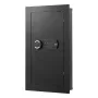 Wall Safe, 3-Tier Hidden Wall Mounted Safe with Password & Key, Q235 Cold-Rolled Steel In-Wall Box with LED Lighting, 2 Adjustab