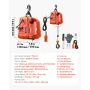 3-in-1 Electric Hoist Winch, 700 kg Capacity, 1500W Portable Power Winch Crane, 7.6 m Lifting Height, 5 m/min with Manual, Wired