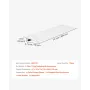 Door Threshold Ramp, 26 mm Rise, Aluminum Alloy Threshold Ramp Rated 363 kg Load Capacity, Handicap Ramps for Home Steps for Whe