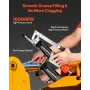 VEVOR Grease Gun, 10000 PSI High Pressure, Heavy Duty Pistol Grip Grease Gun Kit with 0.4 L Capacity, Includes 46 cm Flex Hose, 