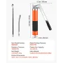 VEVOR Grease Gun, 10000 PSI High Pressure, Heavy Duty Pistol Grip Grease Gun Kit with 0.4 L Capacity, Includes 46 cm Flex Hose, 